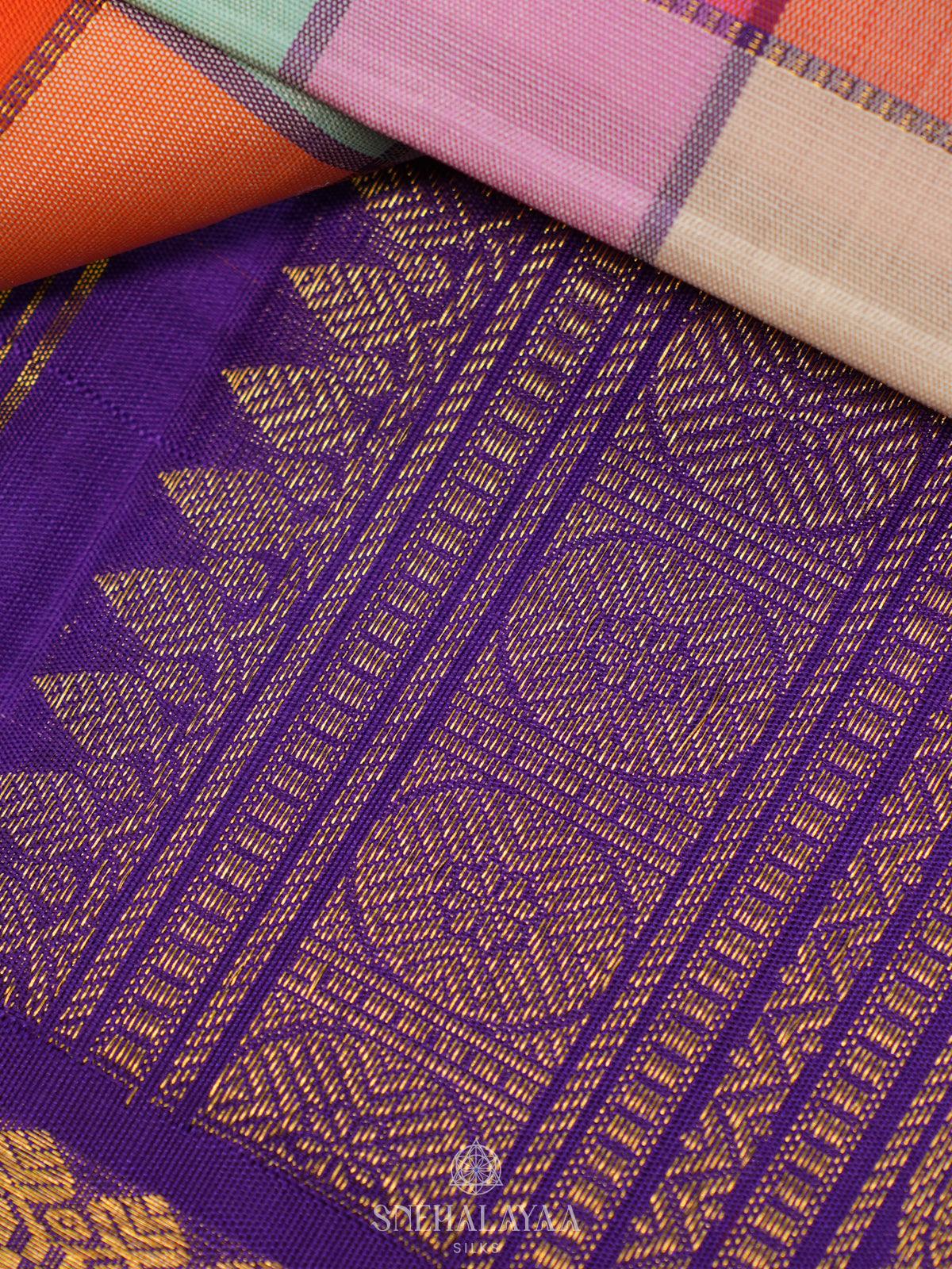 Multicolour Kanjivaram Silk Saree