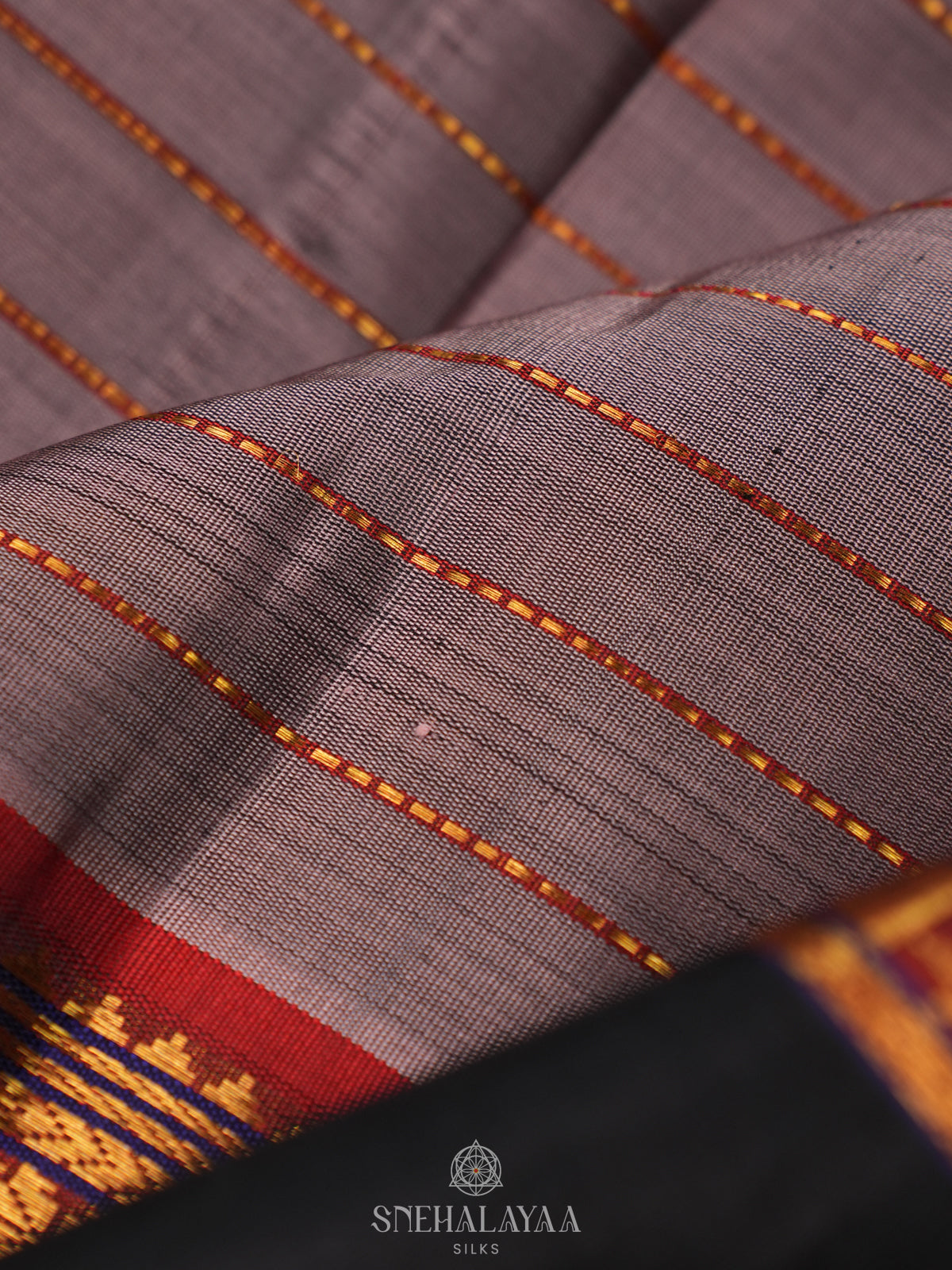 Grey Kanjivaram Silk Saree