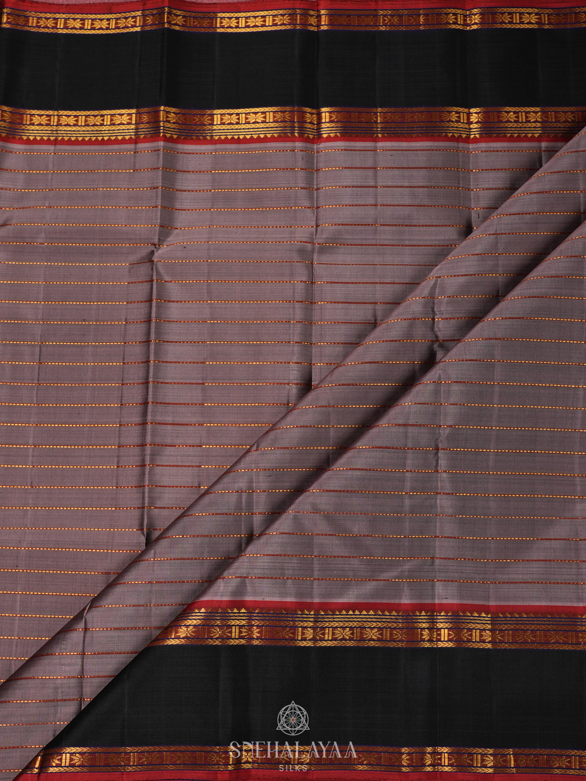 Grey Kanjivaram Silk Saree