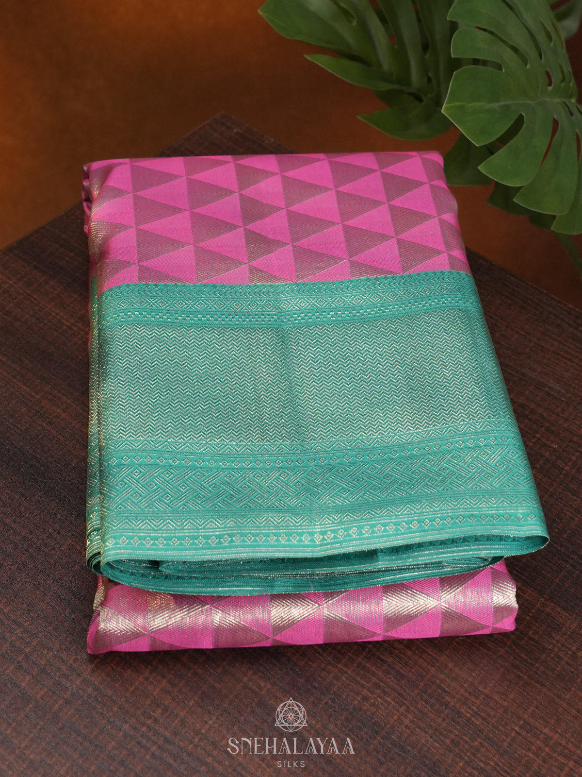 Baby Pink Kanjivaram Silk Saree