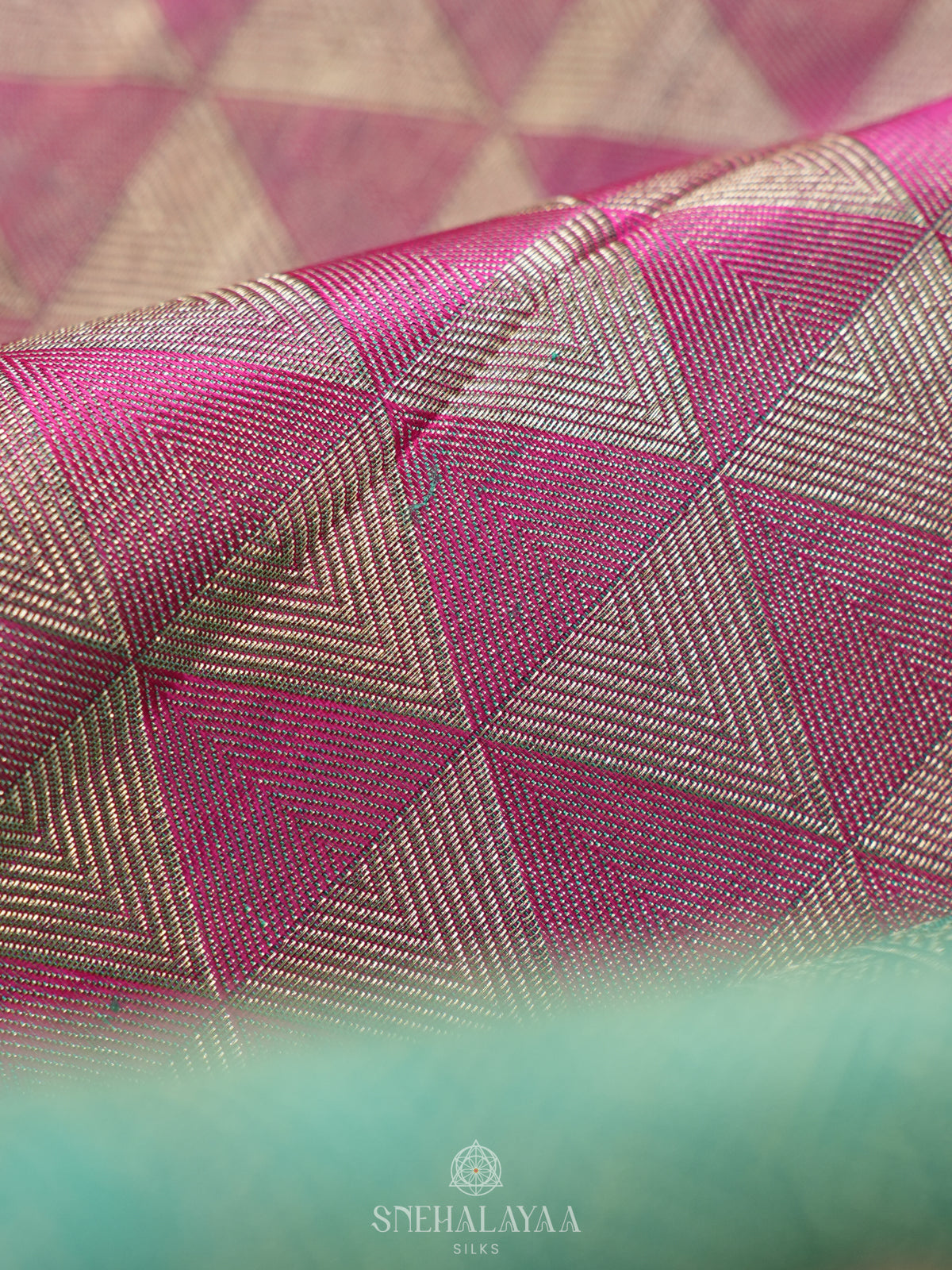 Baby Pink Kanjivaram Silk Saree