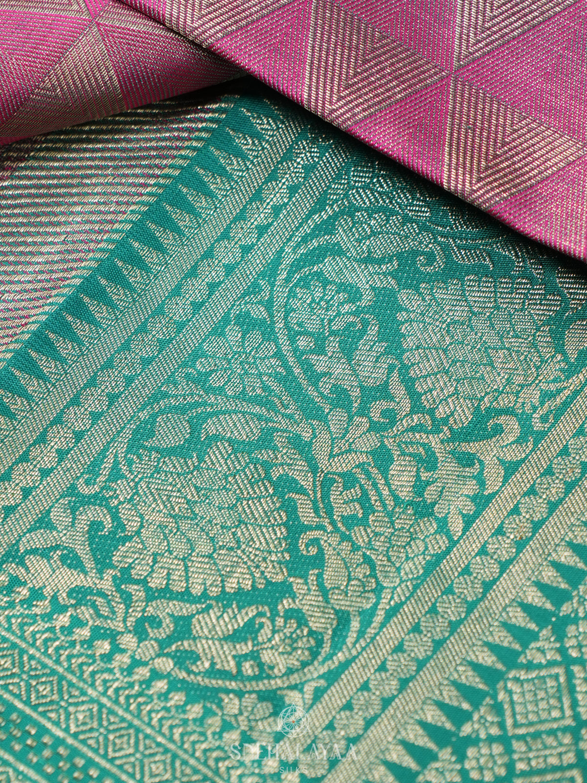 Baby Pink Kanjivaram Silk Saree