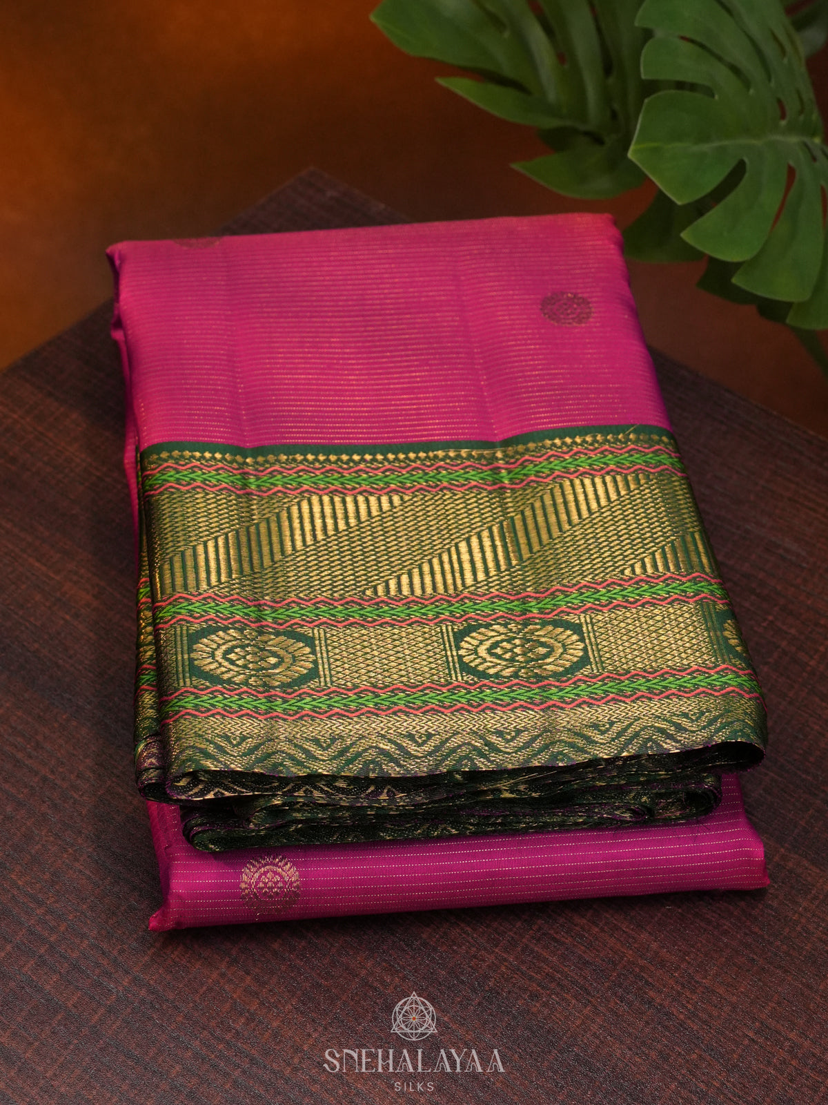 Pink Kanjivaram Silk Saree
