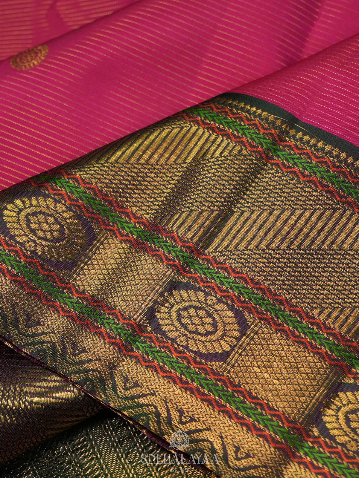 Pink Kanjivaram Silk Saree