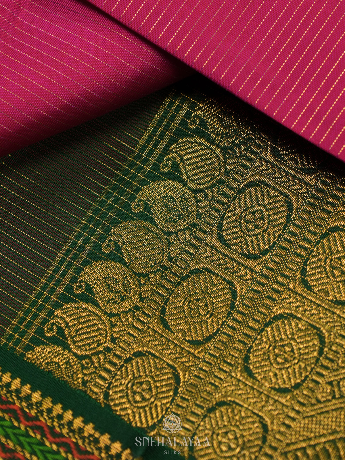 Pink Kanjivaram Silk Saree