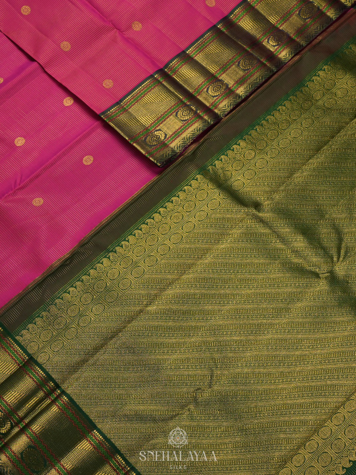 Pink Kanjivaram Silk Saree