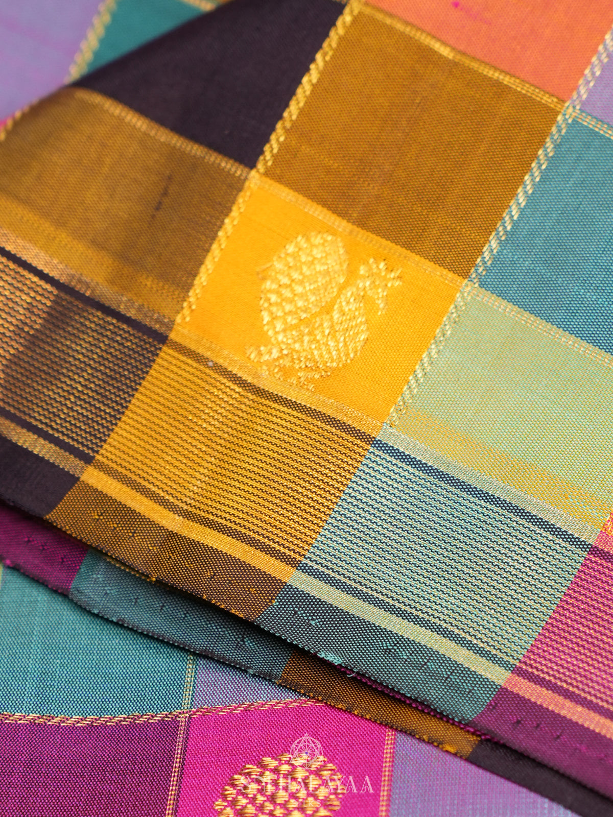 Multicolour Kanjivaram Silk Saree