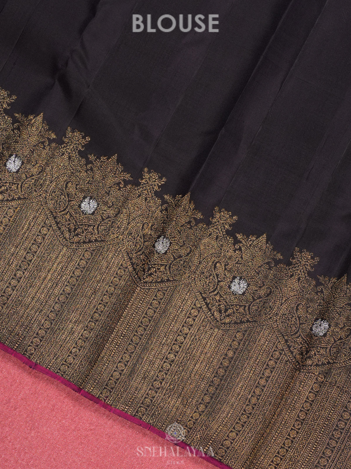 Navy Blue Kanjivaram Silk Saree