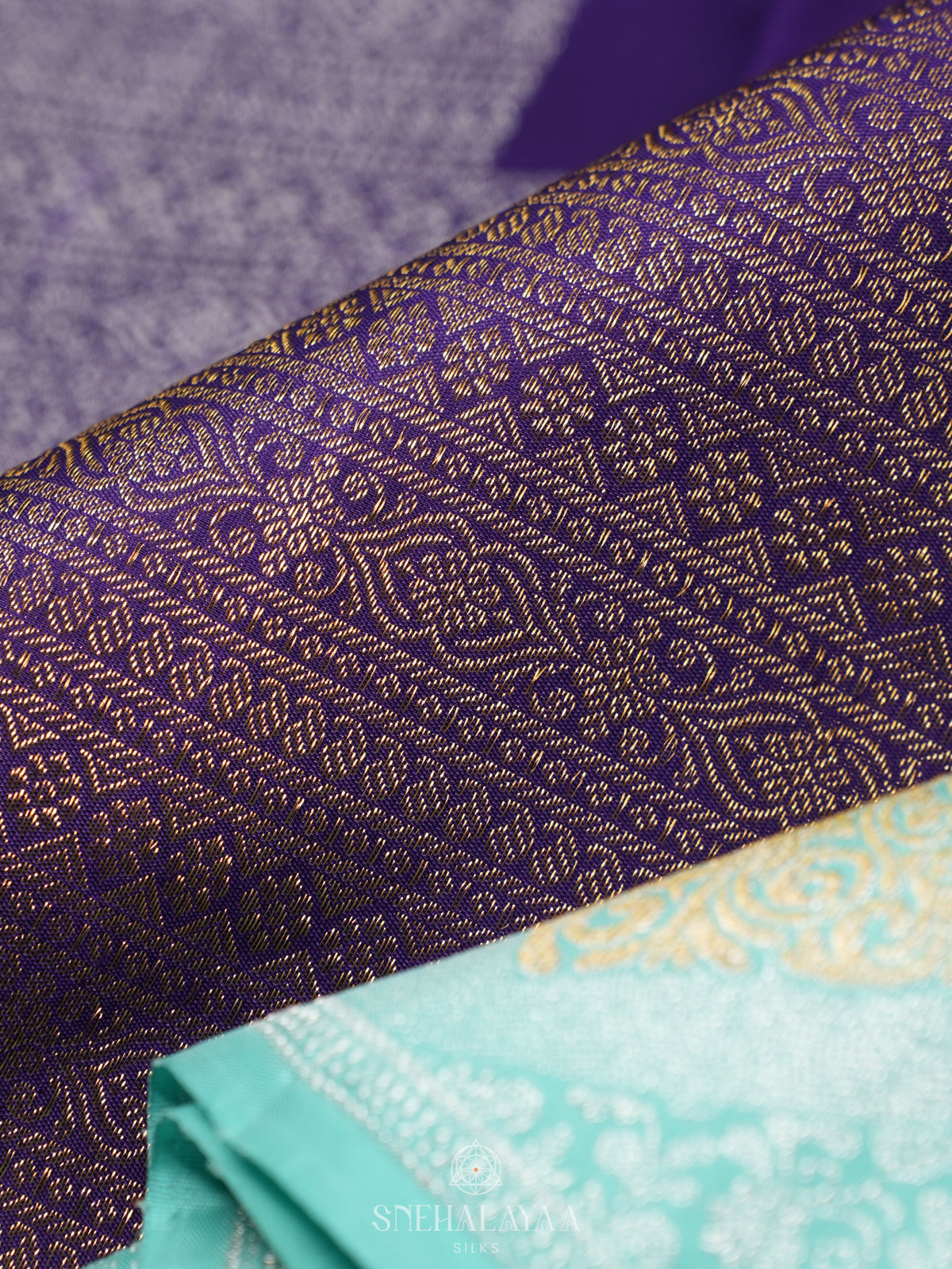 Purple Kanjivaram Silk Saree