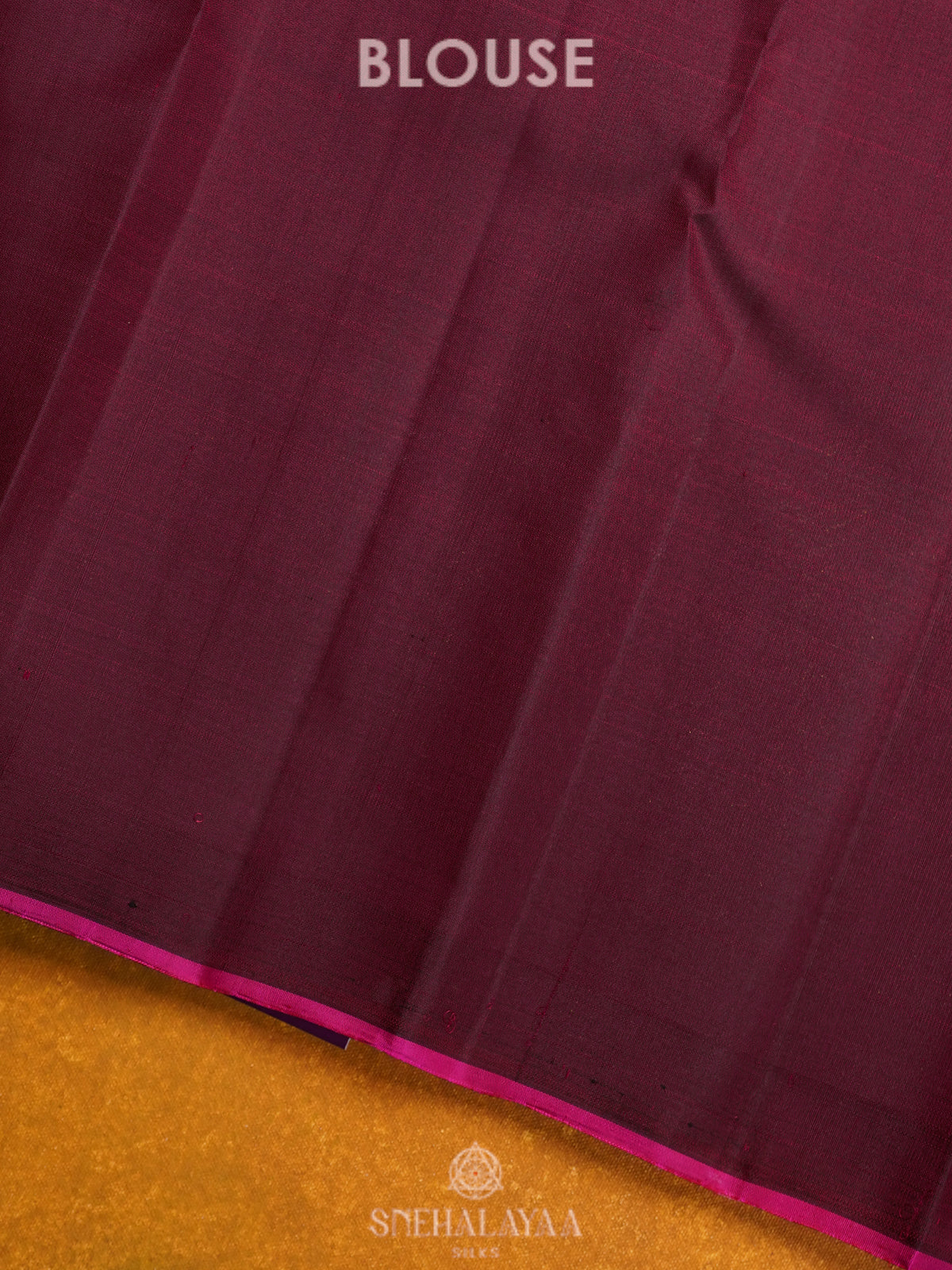 Burgundy Kanjivaram Silk Saree