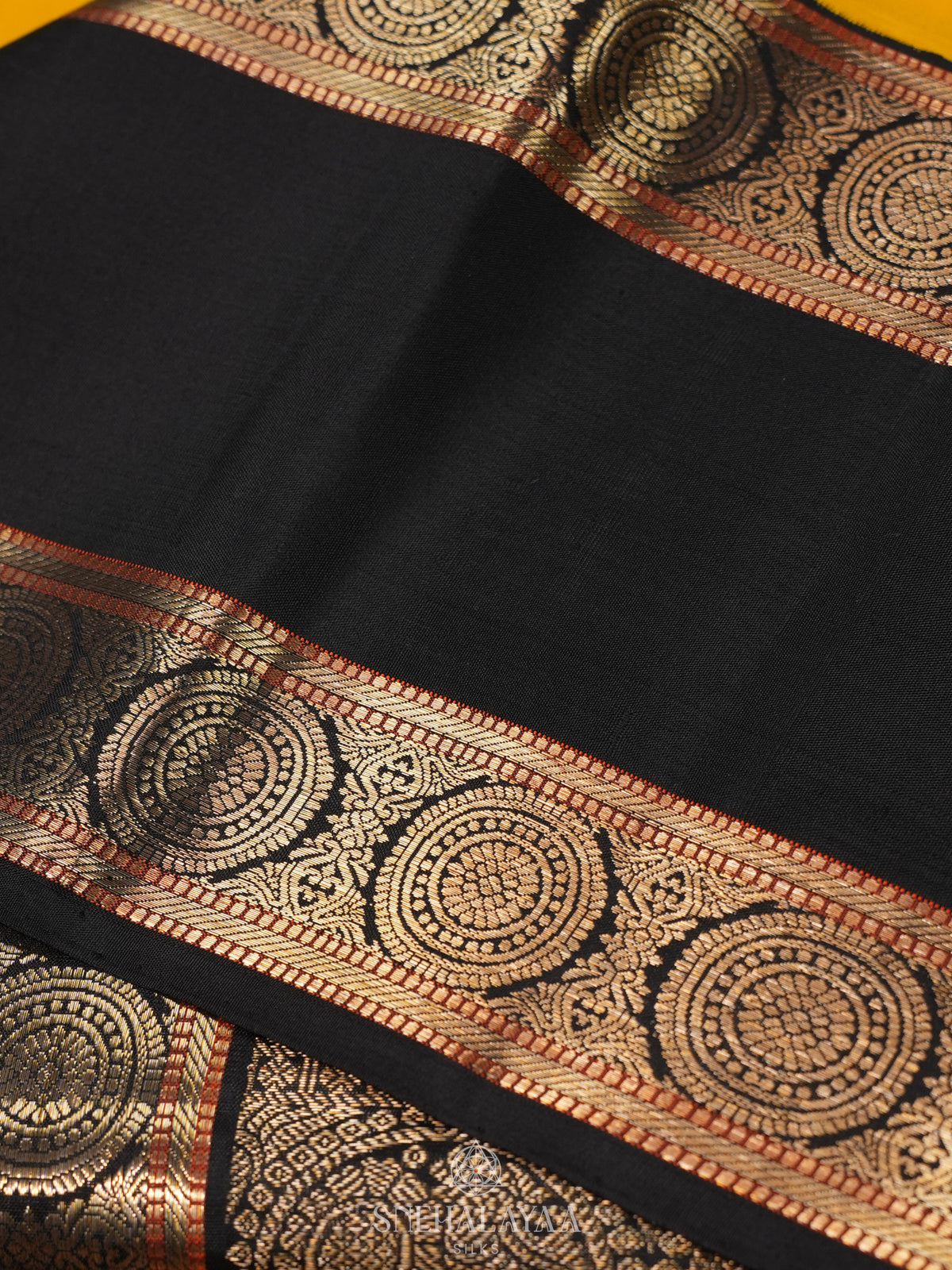 Mango Yellow Kanjivaram Silk Saree