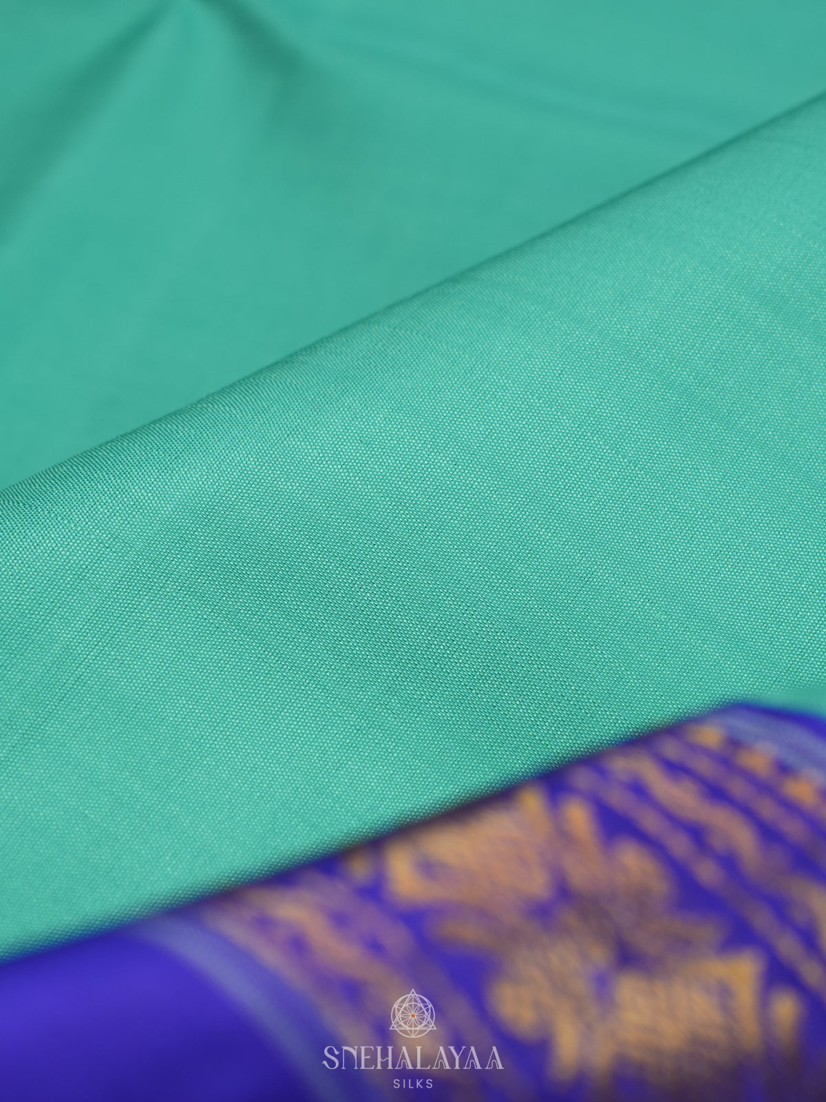 Teal Green Kanjivaram Silk Saree