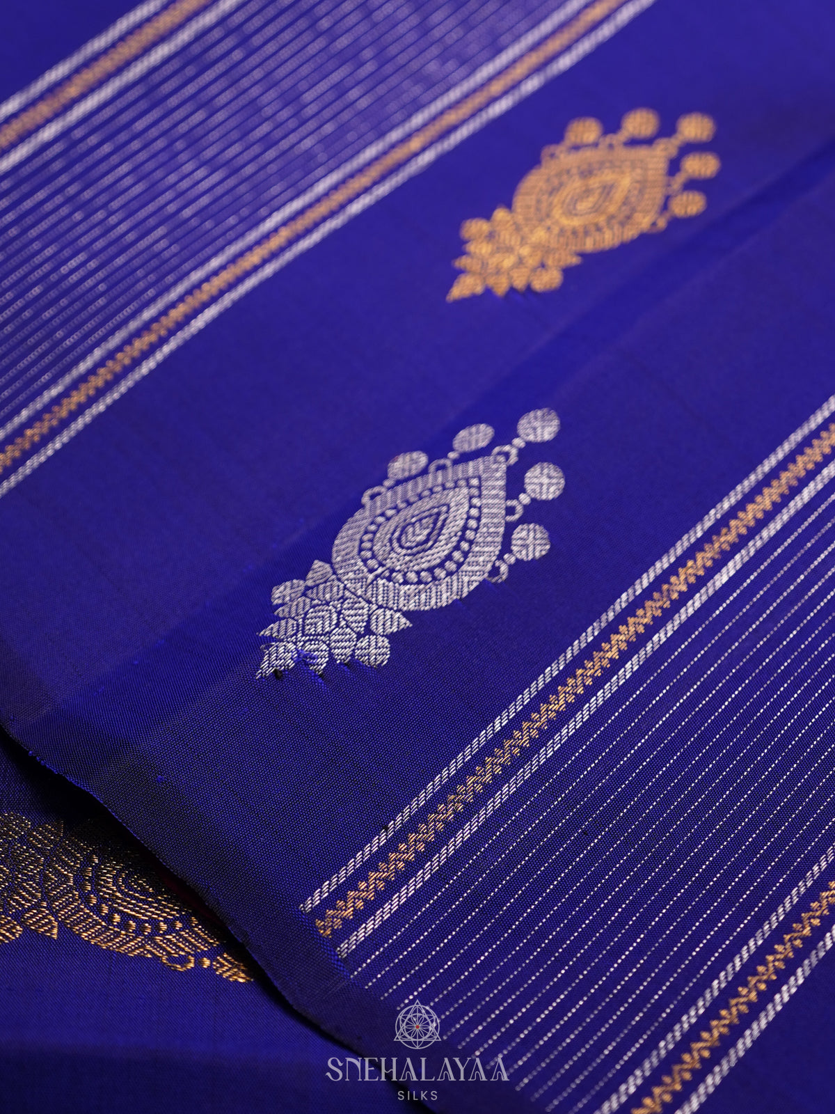 Royal Blue Kanjivaram Silk Saree