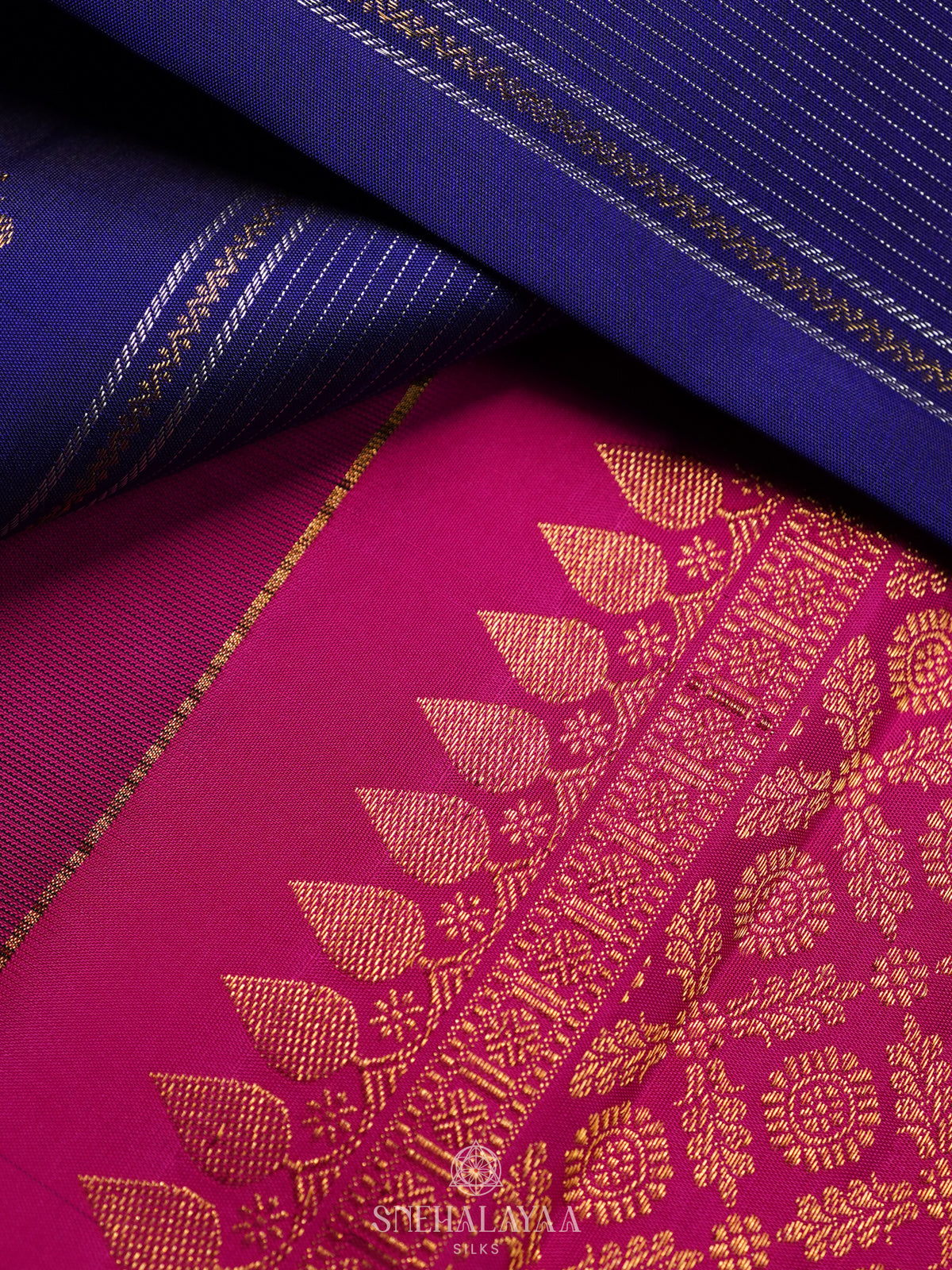 Royal Blue Kanjivaram Silk Saree