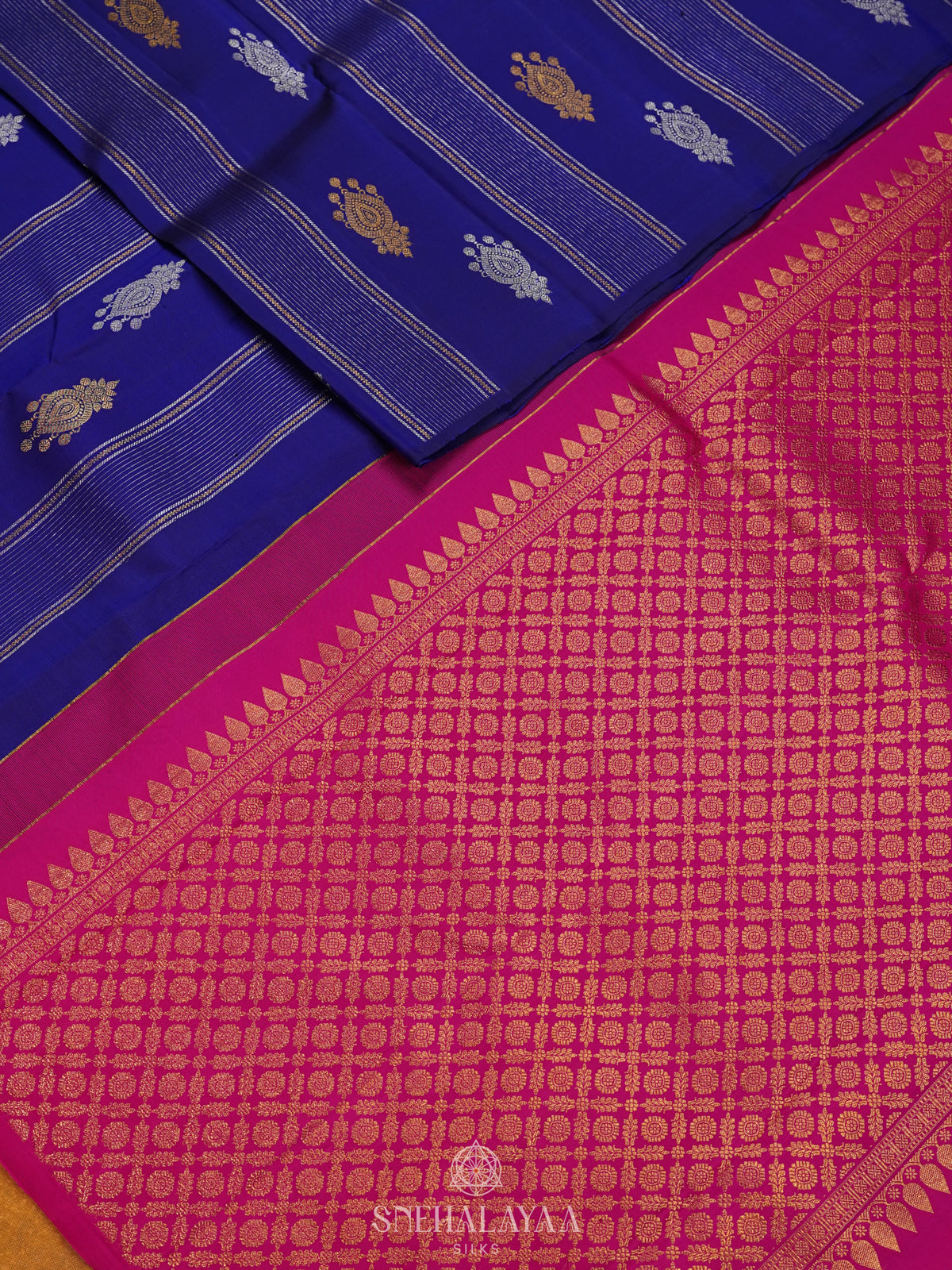 Royal Blue Kanjivaram Silk Saree