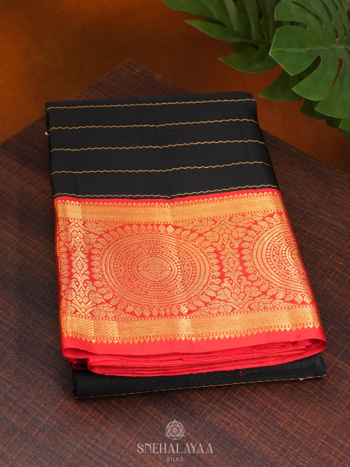 Black Kanjivaram Silk Saree