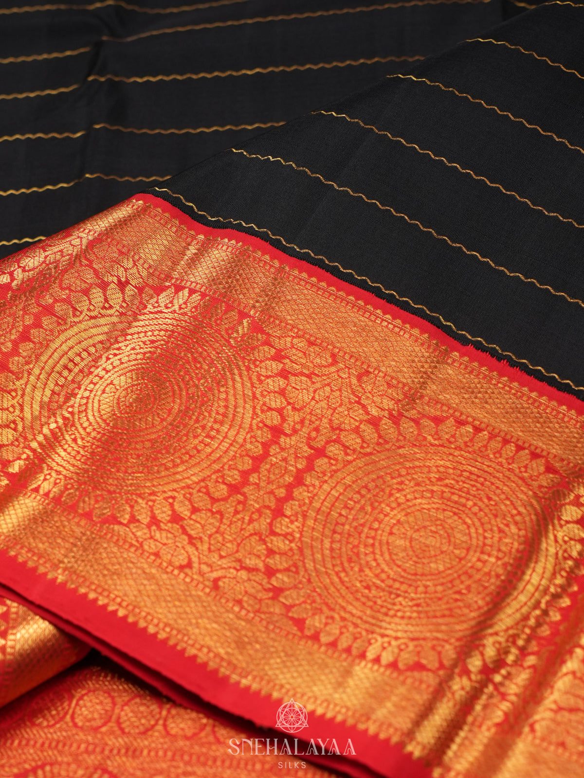Black Kanjivaram Silk Saree
