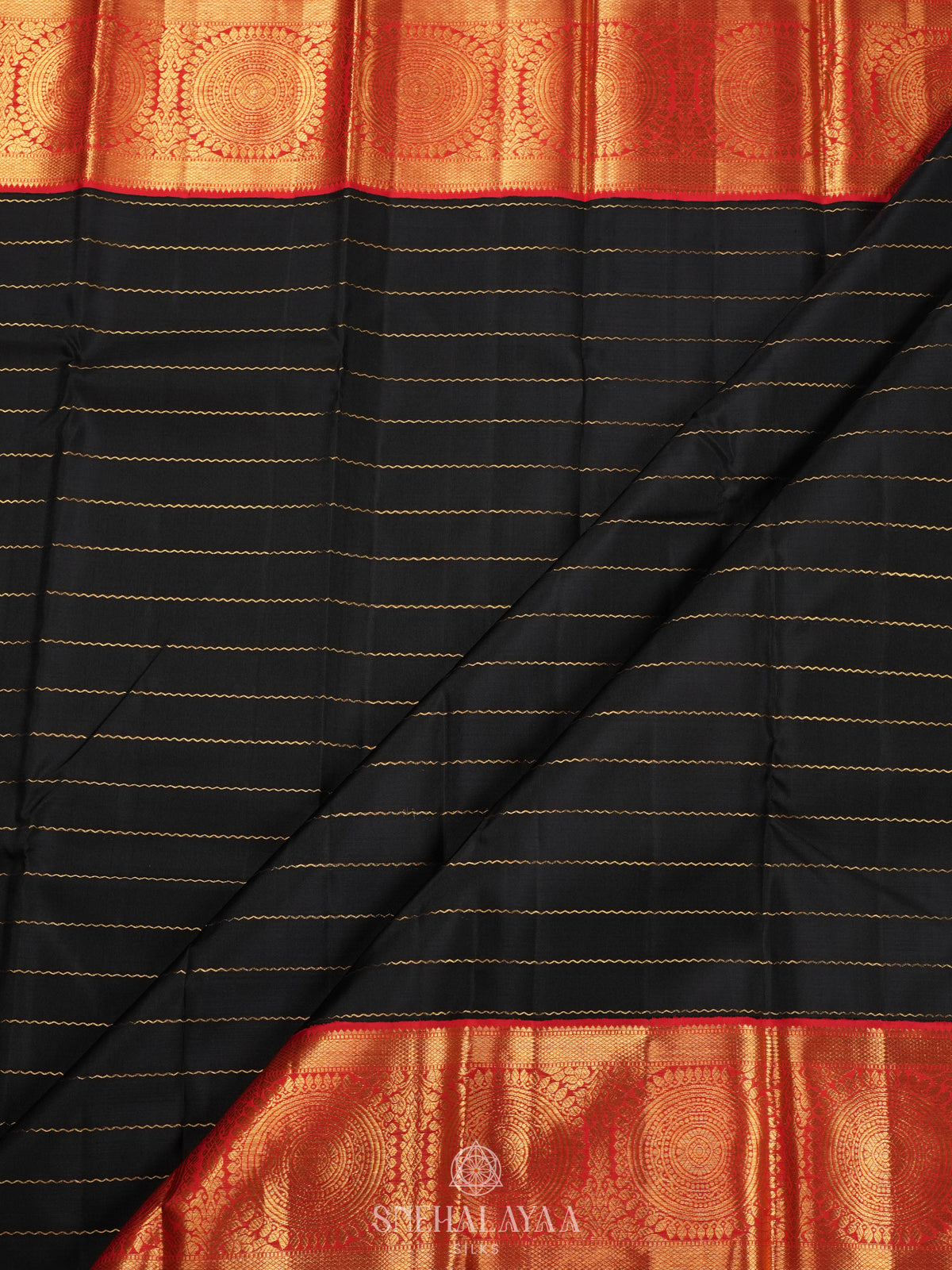 Black Kanjivaram Silk Saree