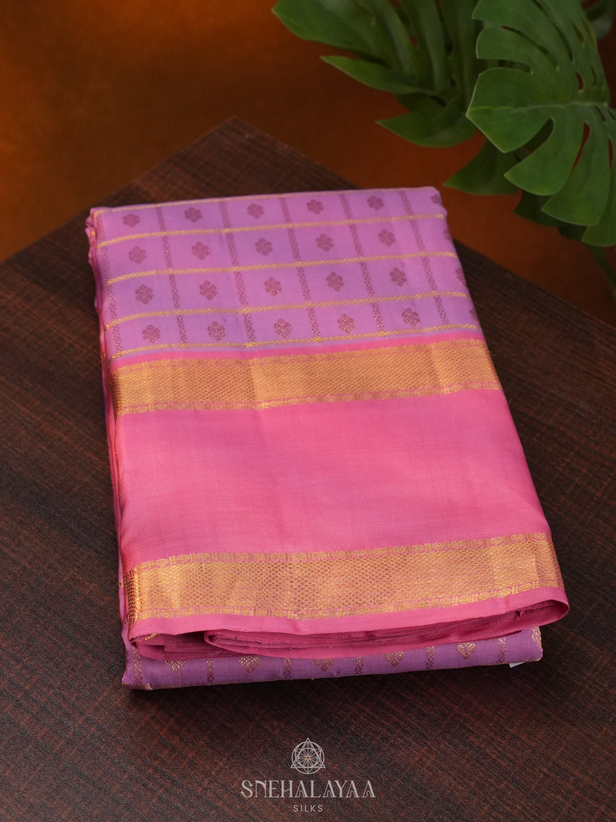Pink Kanjivaram Silk Saree