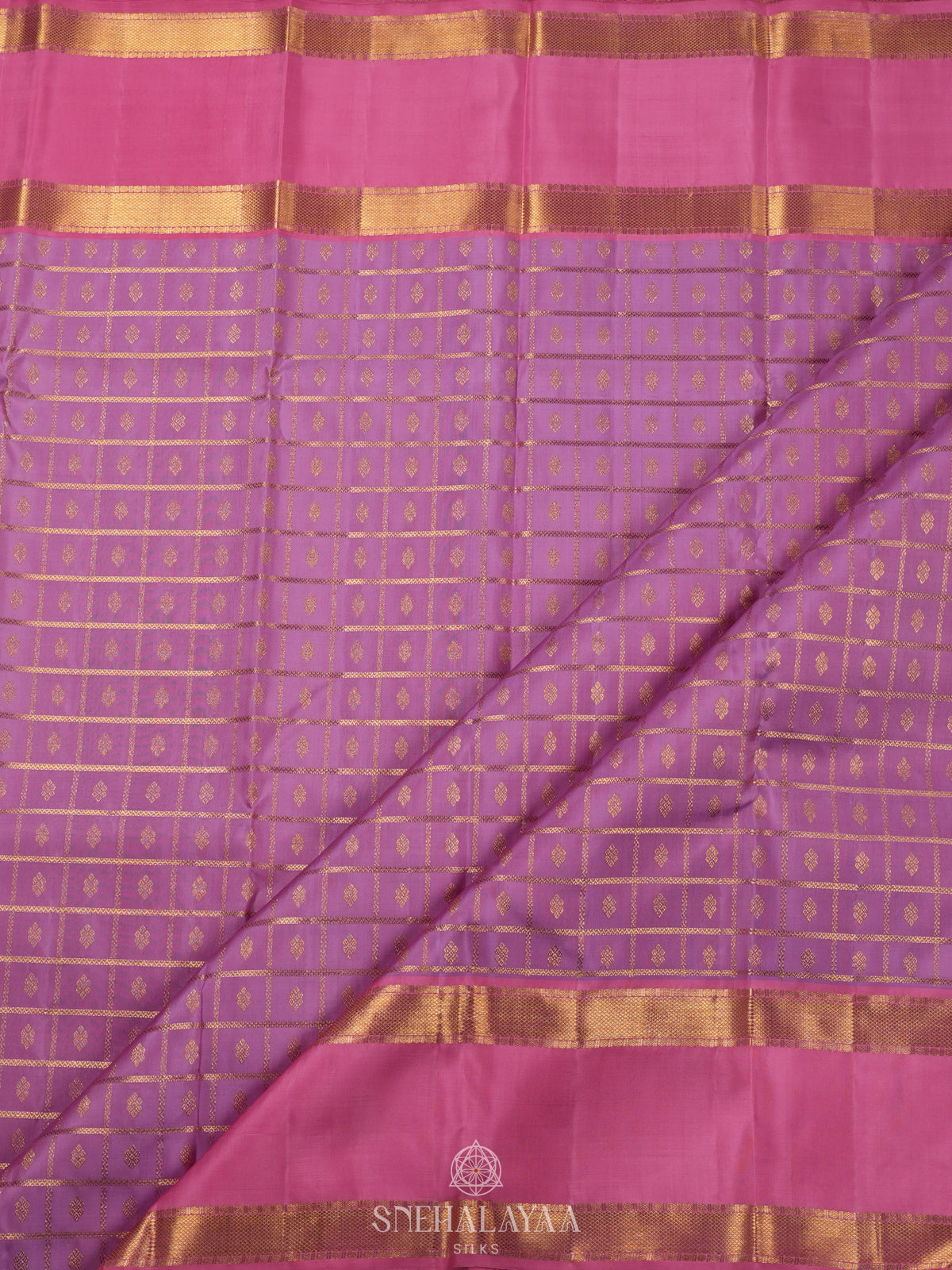 Pink Kanjivaram Silk Saree