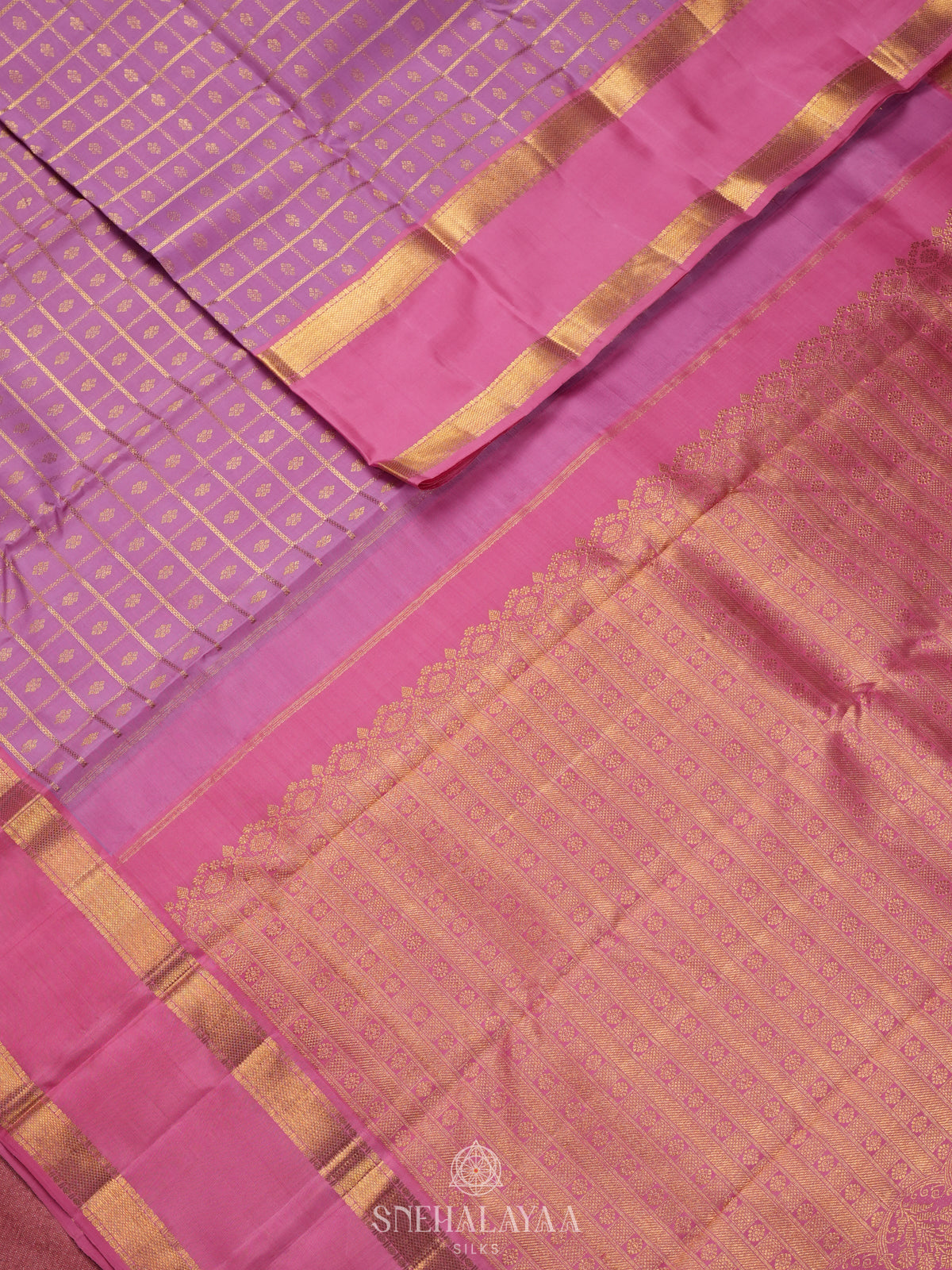 Pink Kanjivaram Silk Saree