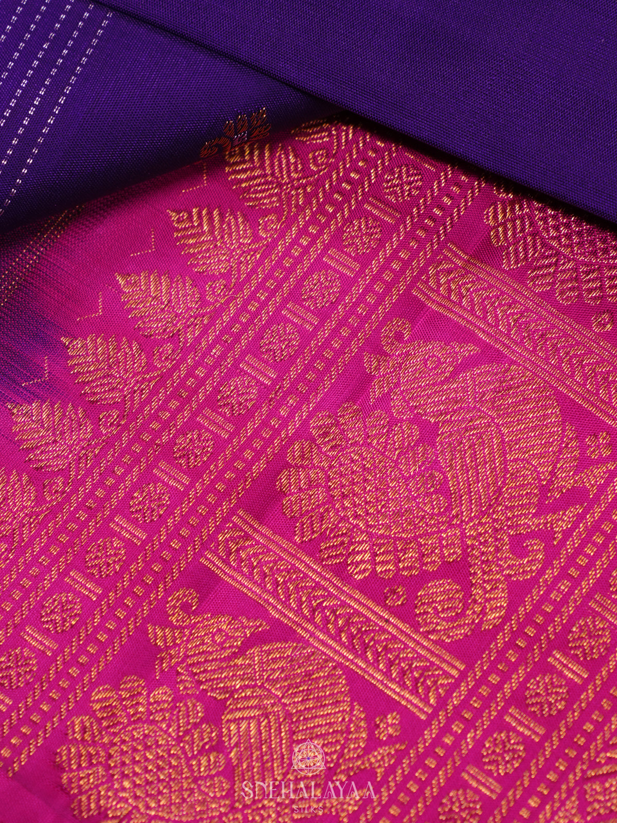 Royal Blue Kanjivaram Silk Saree