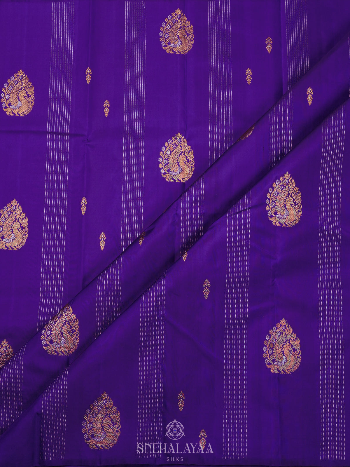 Royal Blue Kanjivaram Silk Saree