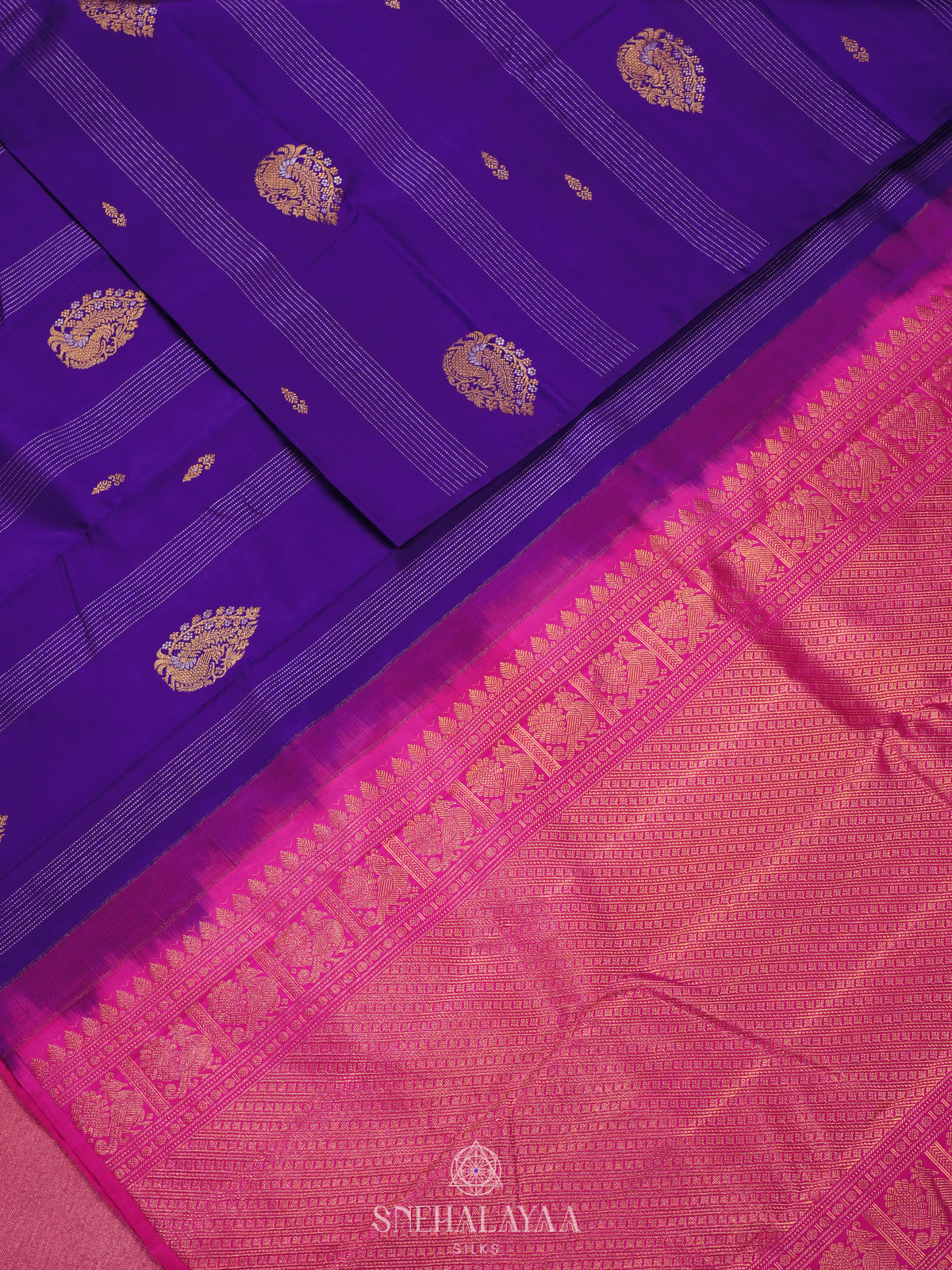 Royal Blue Kanjivaram Silk Saree