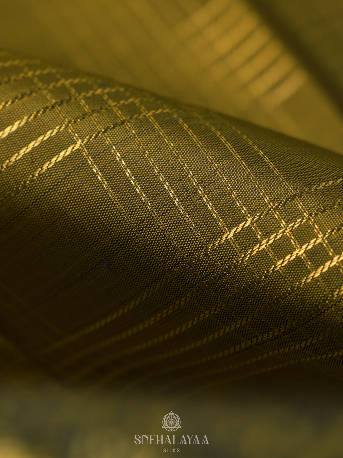 Mustard Kanjivaram Silk Saree