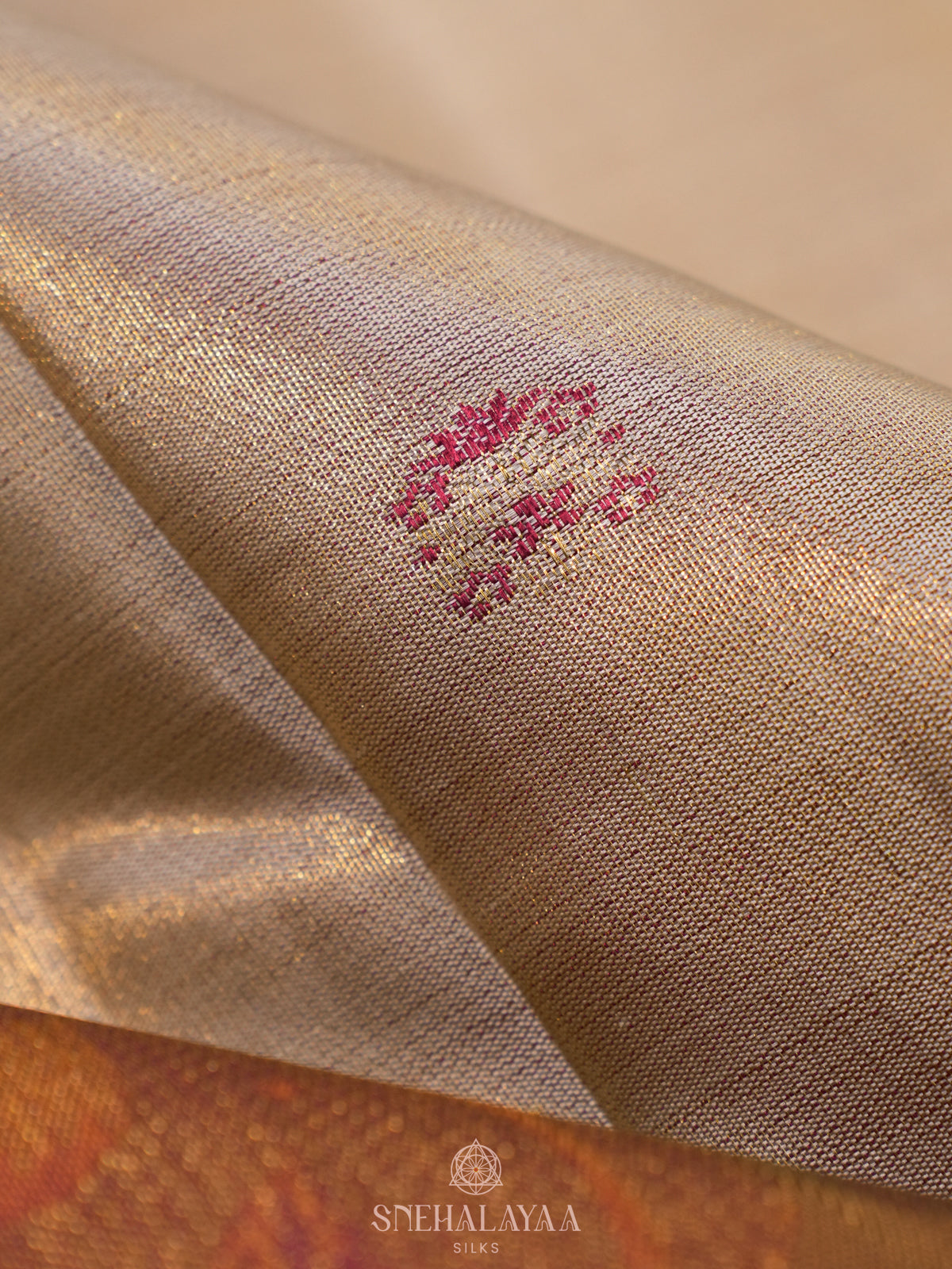 Off White Kanjivaram Silk Saree