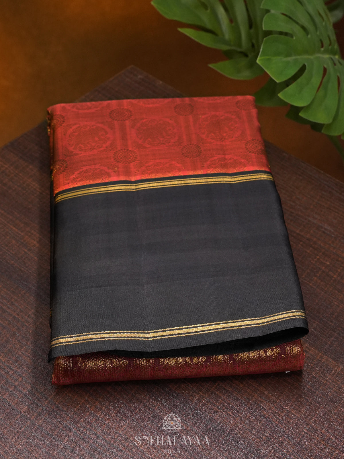 Orange Kanjivaram Silk Saree