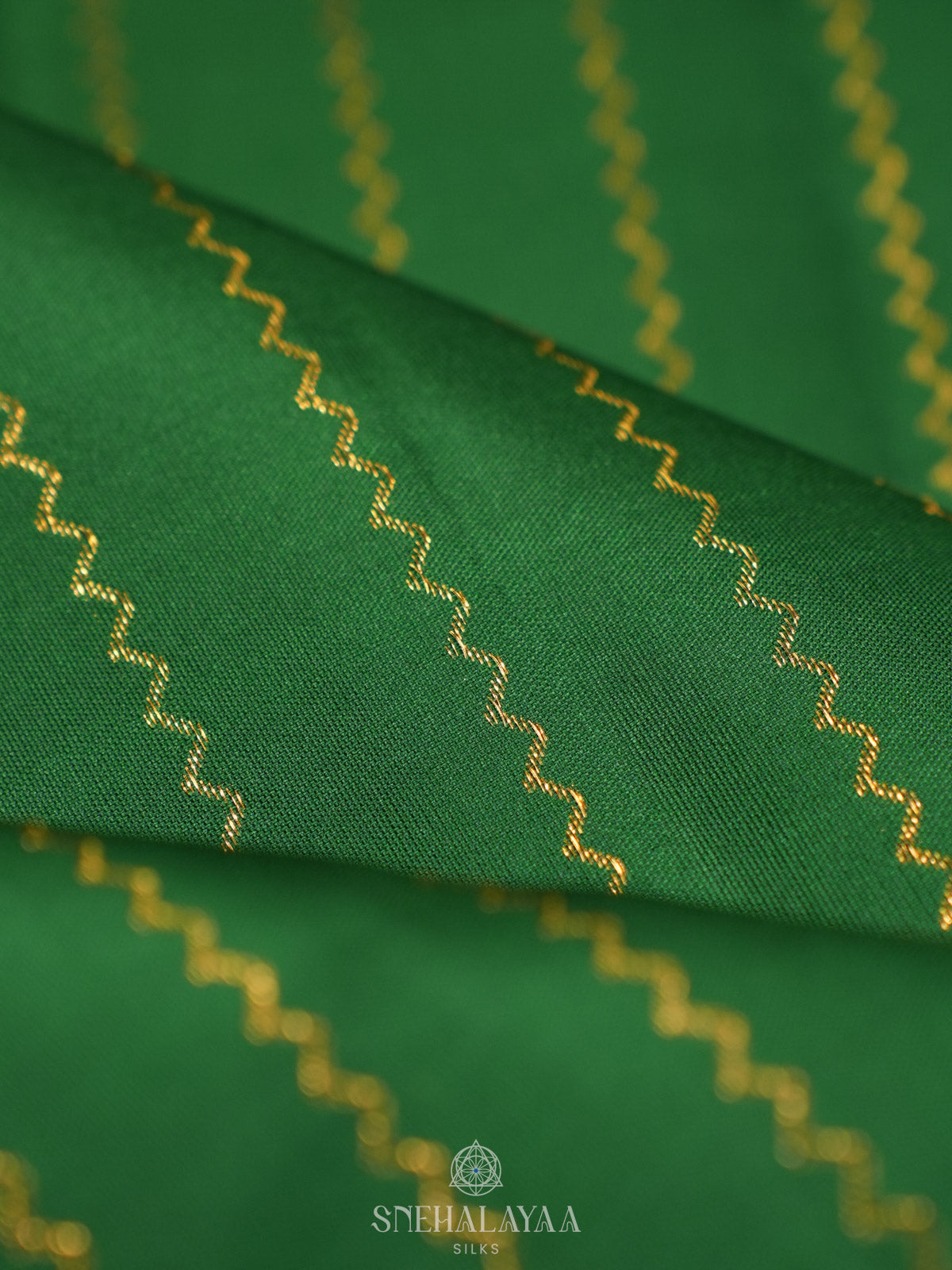Emerald Green Kanjivaram Silk Saree
