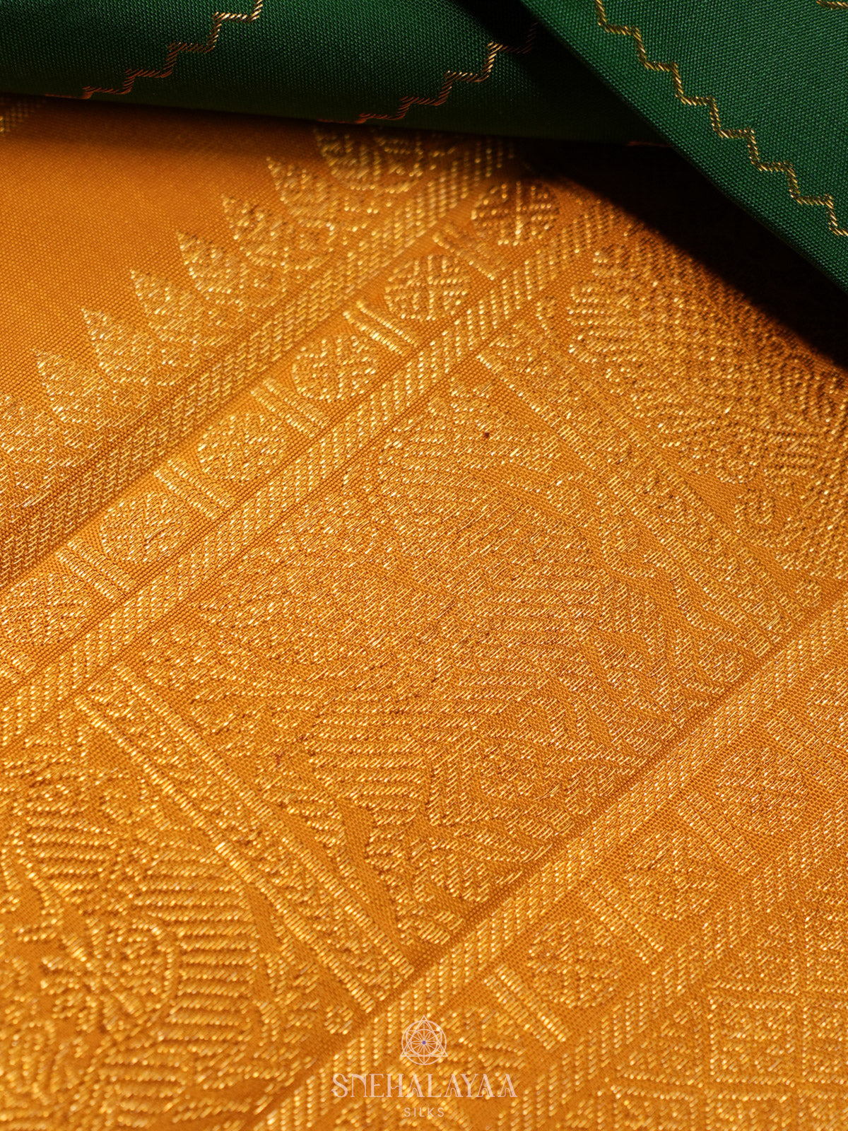 Emerald Green Kanjivaram Silk Saree