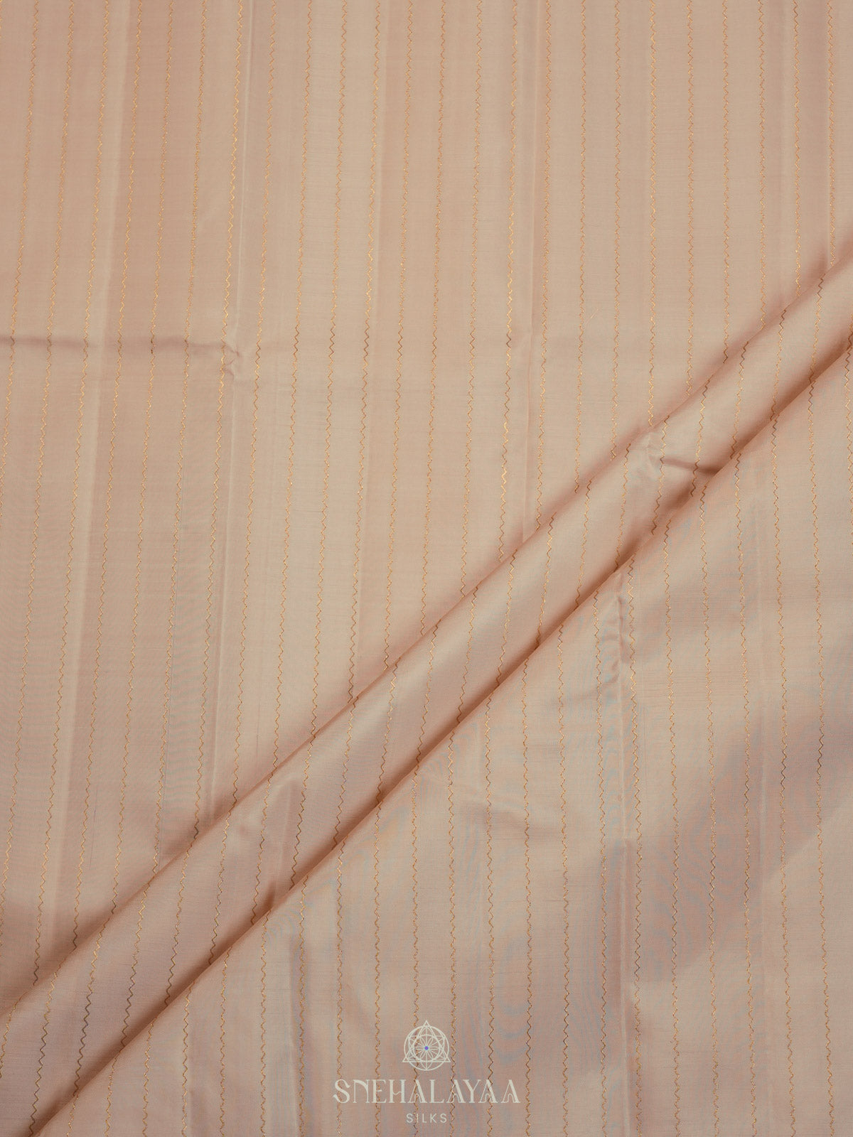 Cream Kanjivaram Silk Saree