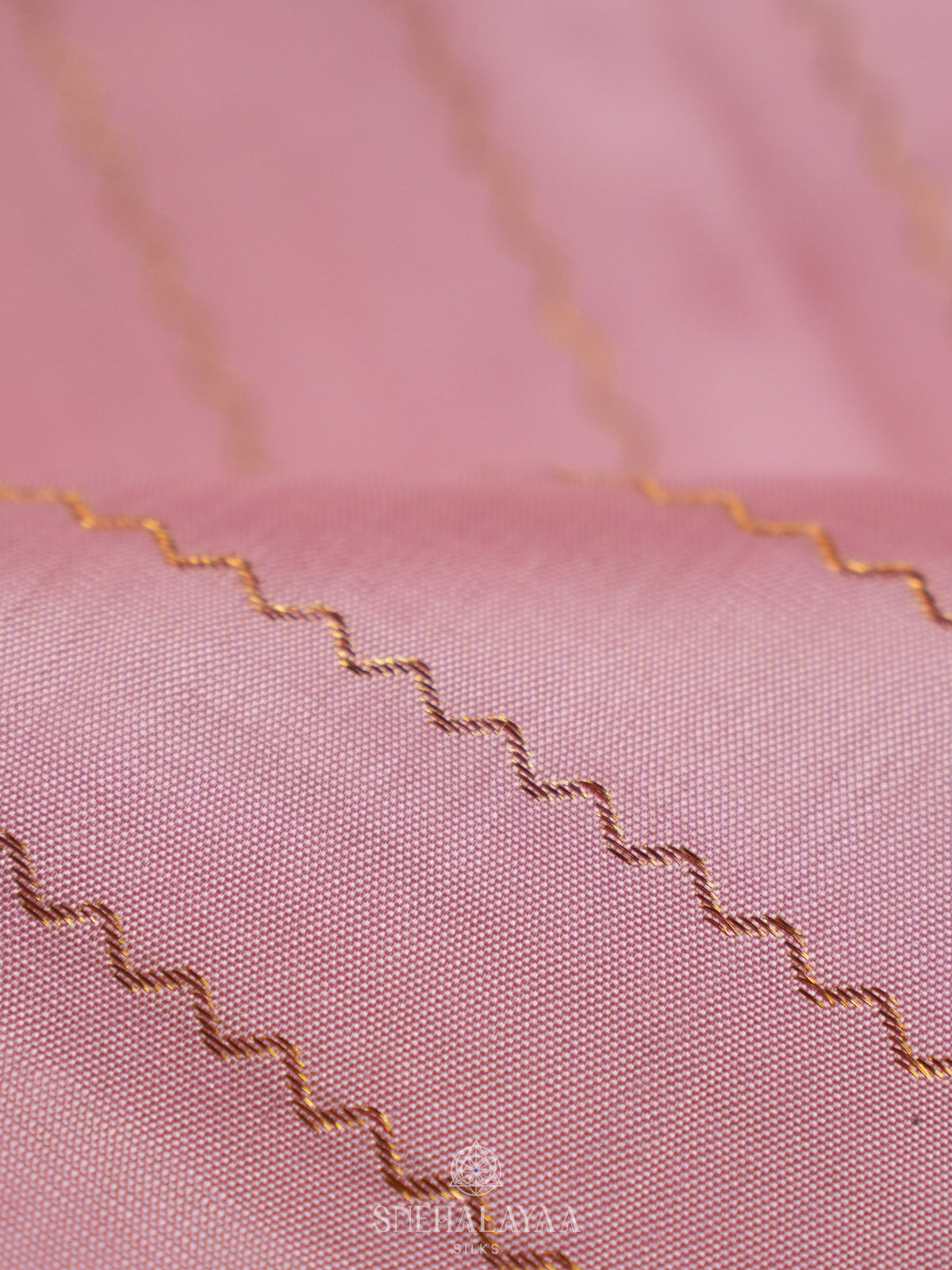 Baby Pink Kanjivaram Silk Saree