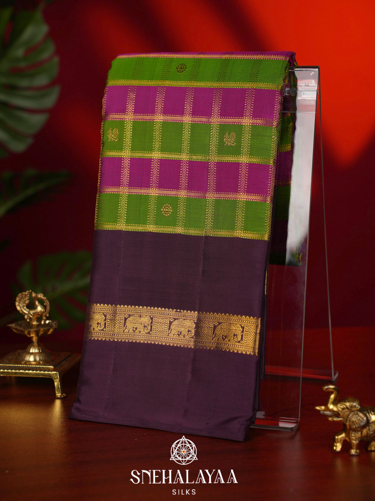 Green  Kanjivaram Silk Saree