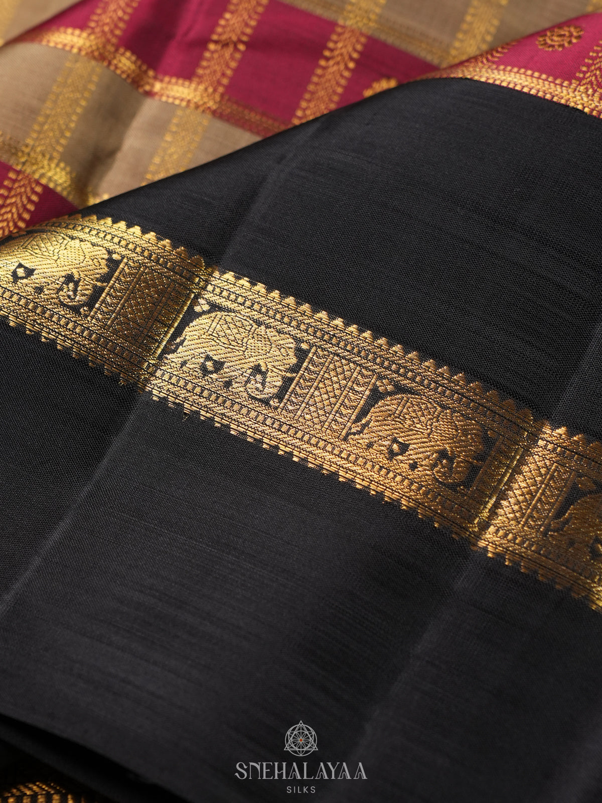 Magenta Kanjivaram Silk Saree