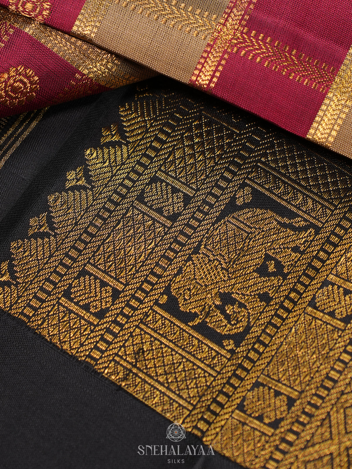 Magenta Kanjivaram Silk Saree