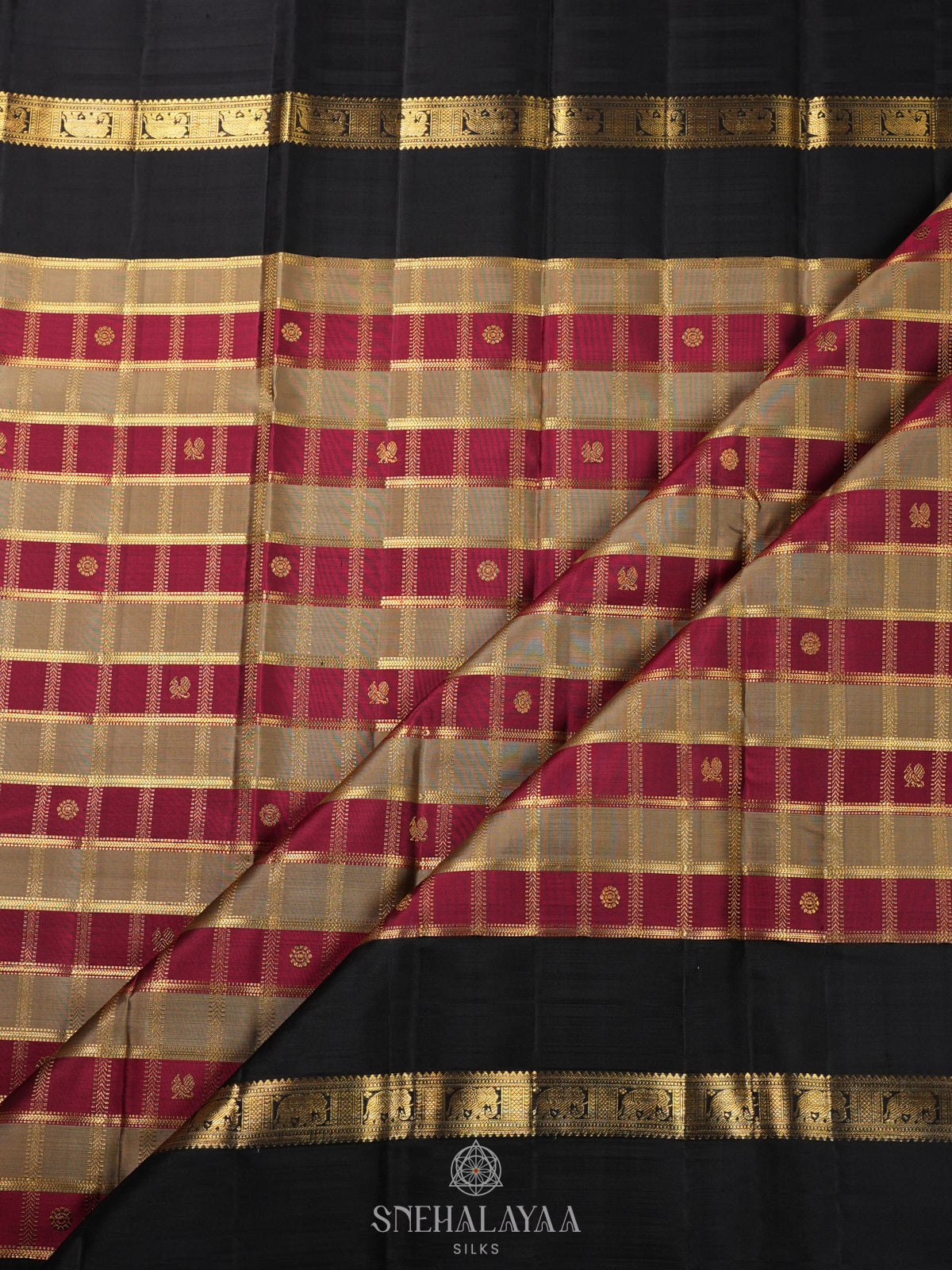 Magenta Kanjivaram Silk Saree