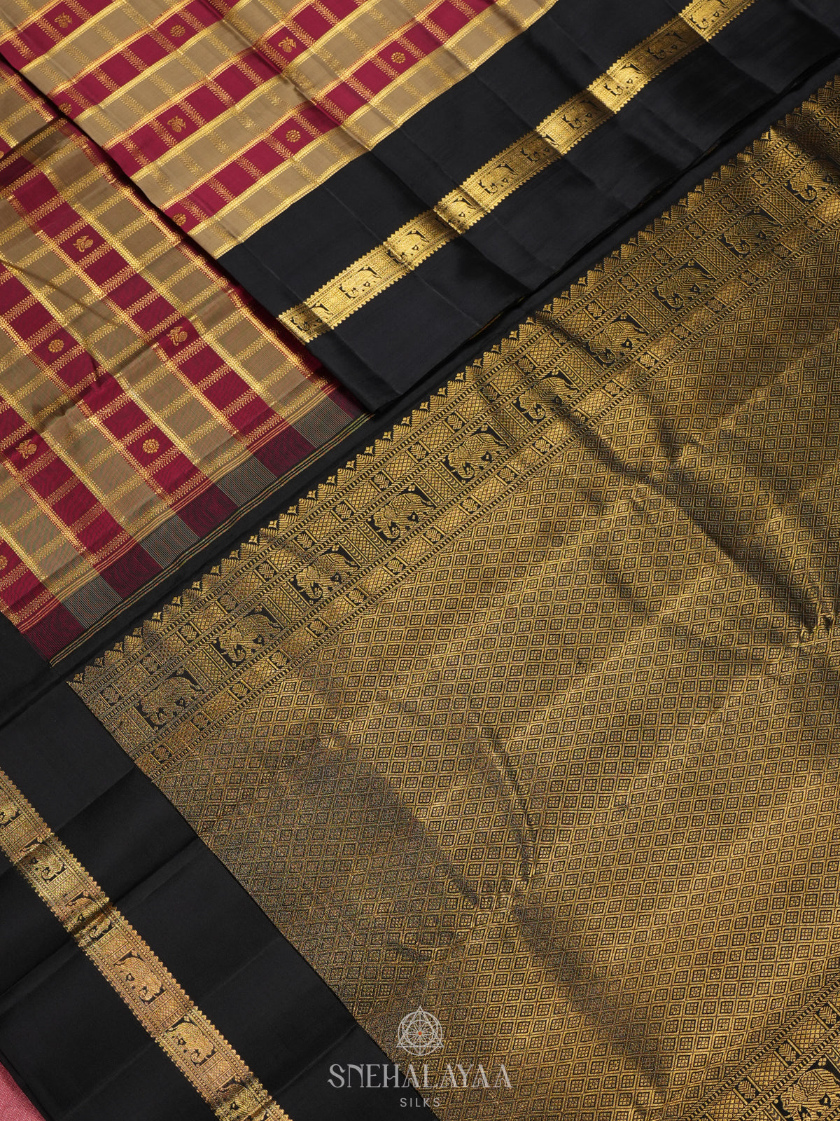 Magenta Kanjivaram Silk Saree
