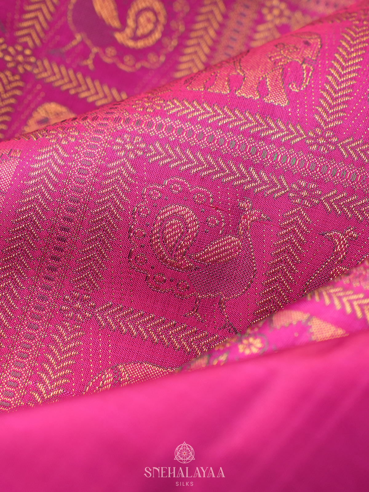 Magenta Kanjivaram Silk Saree