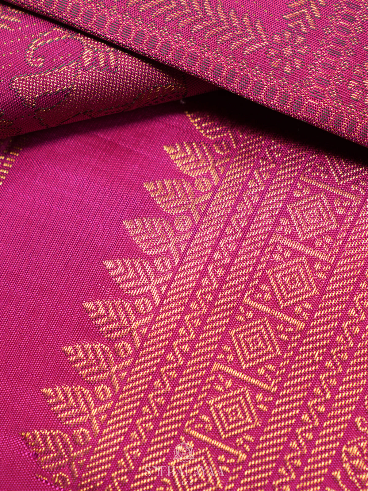 Magenta Kanjivaram Silk Saree