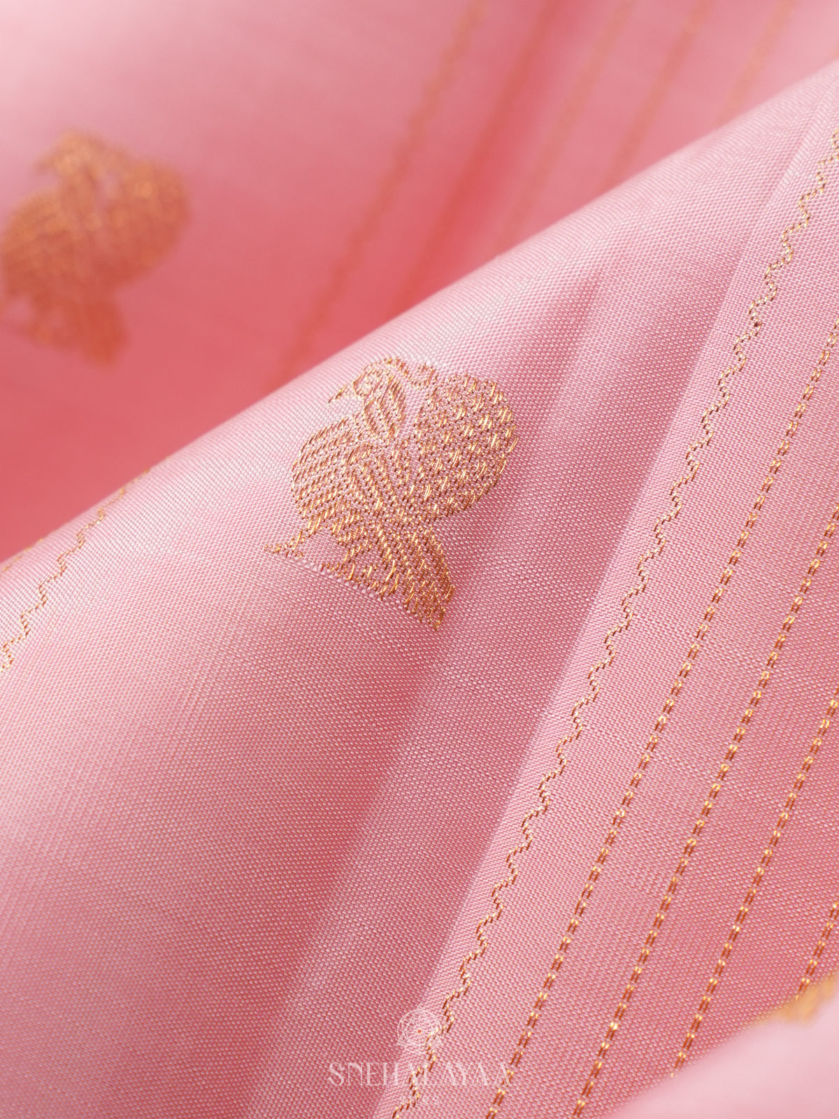 Pink Kanjivaram Silk Saree