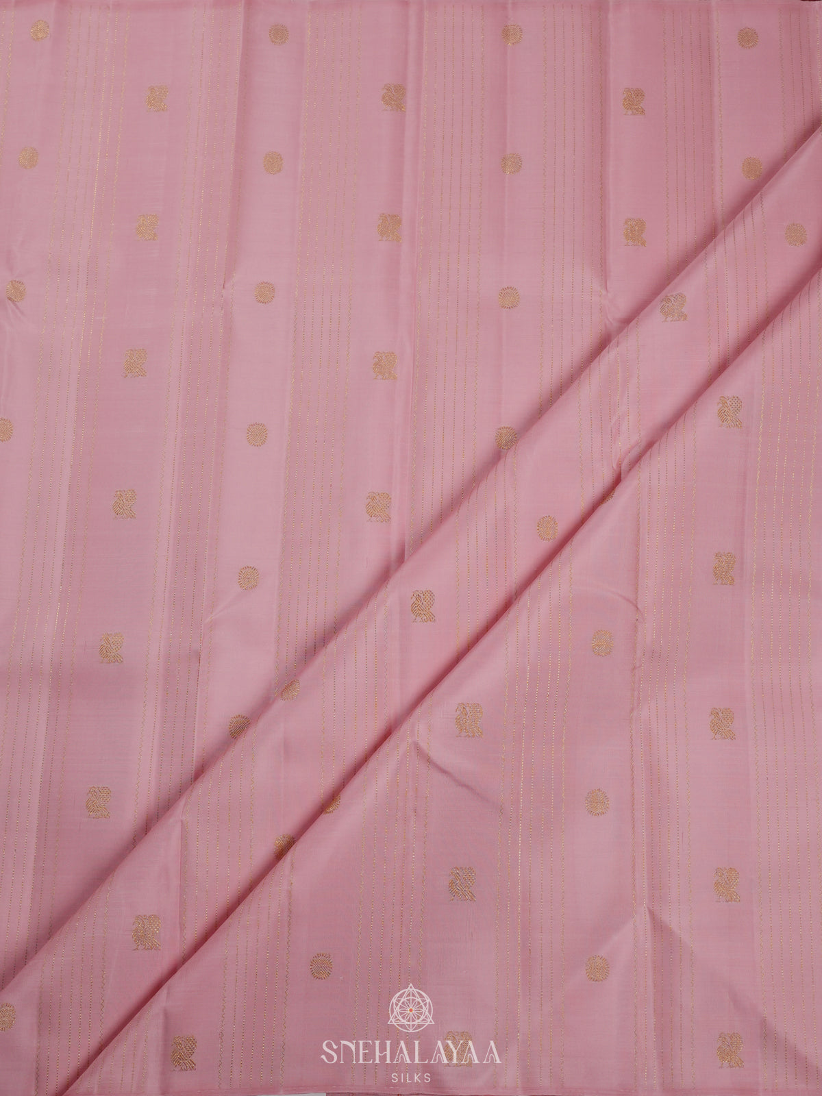 Pink Kanjivaram Silk Saree