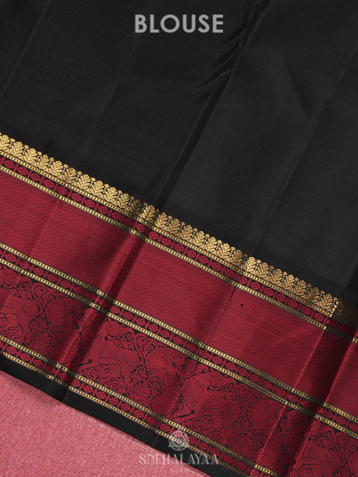 Baby Pink Kanjivaram Silk Saree