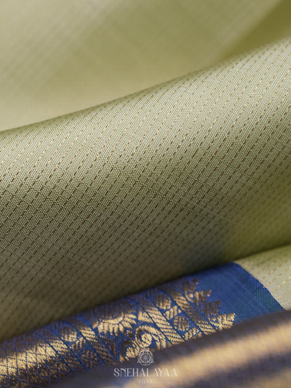 Pista Green Kanjivaram Silk Saree