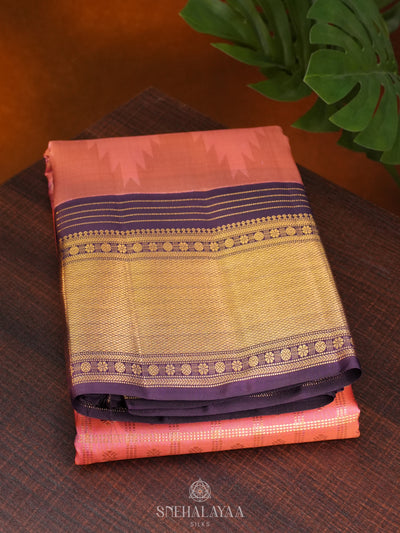 Pink Kanjivaram Silk Saree