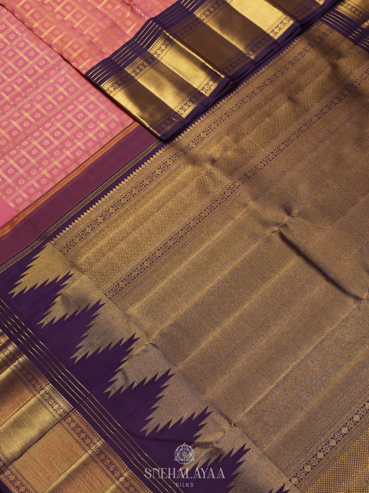 Pink Kanjivaram Silk Saree