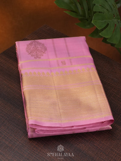 Pink Kanjivaram Silk Saree
