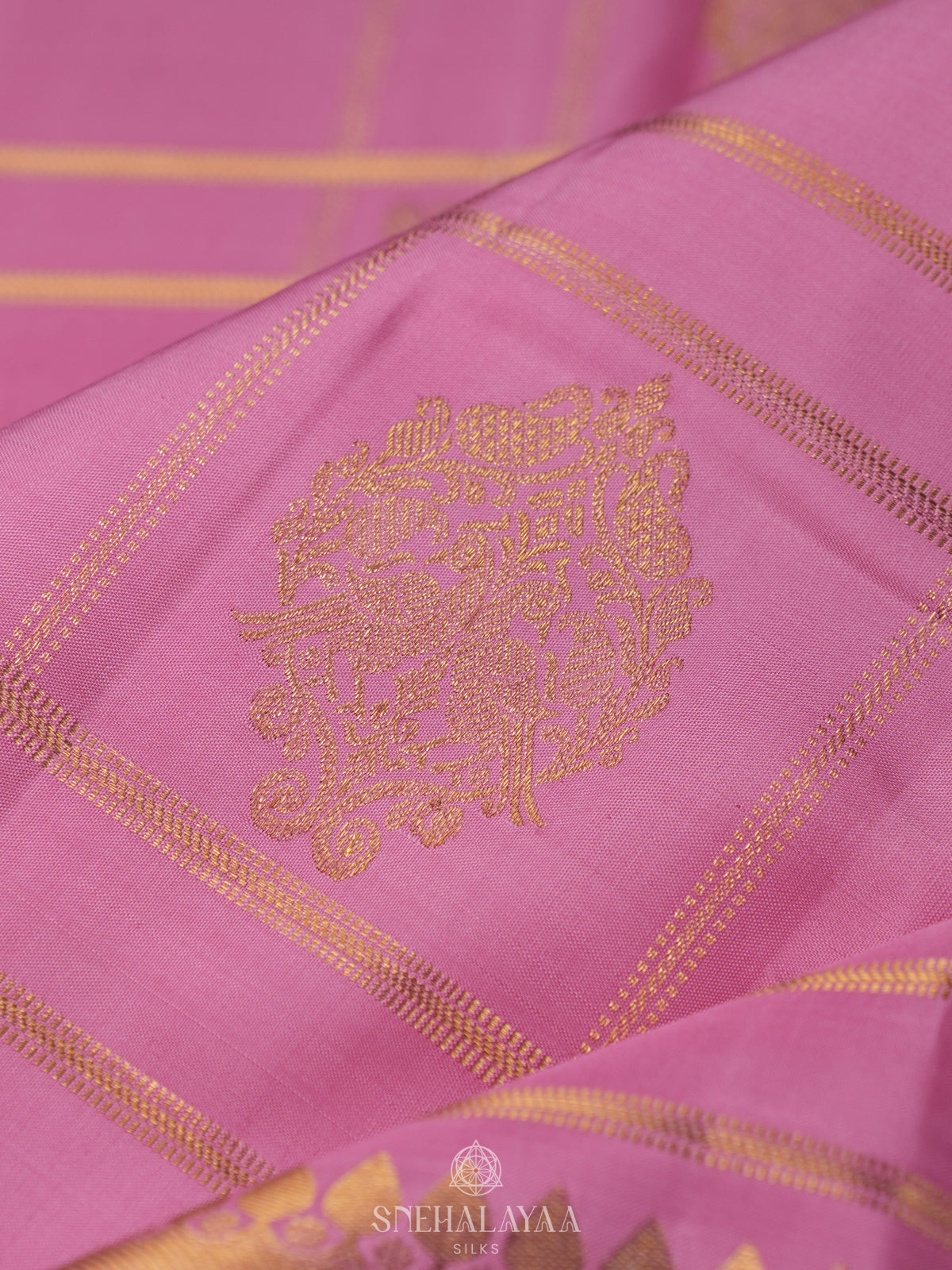Pink Kanjivaram Silk Saree